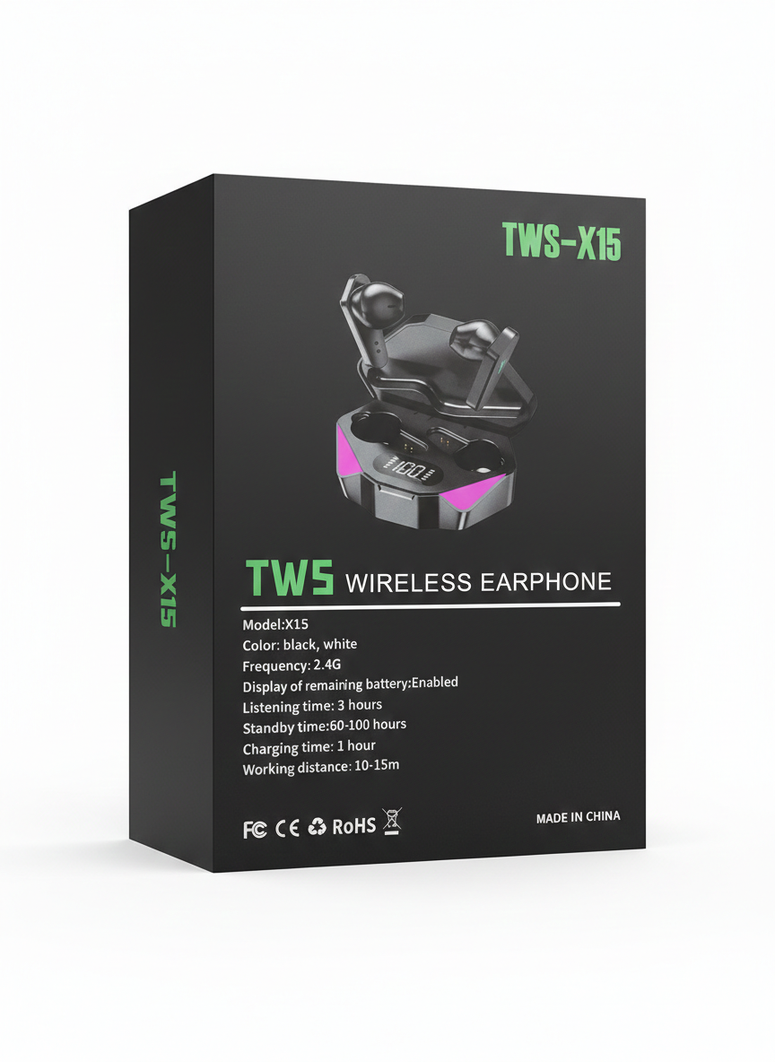 X15 TWS Wireless Earbuds